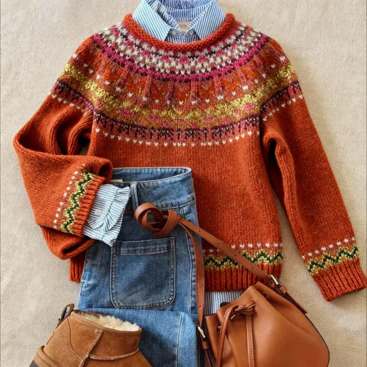 Warme Strickpullover