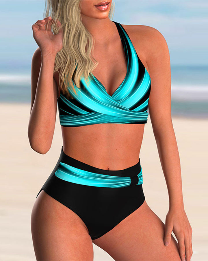 Liliana - Bikini-Set mit Kreuz-Ausschnitt und Print von Hanna Hamburg