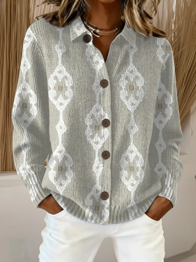 Gwendoline | Strickjacke mit Ornamentmuster