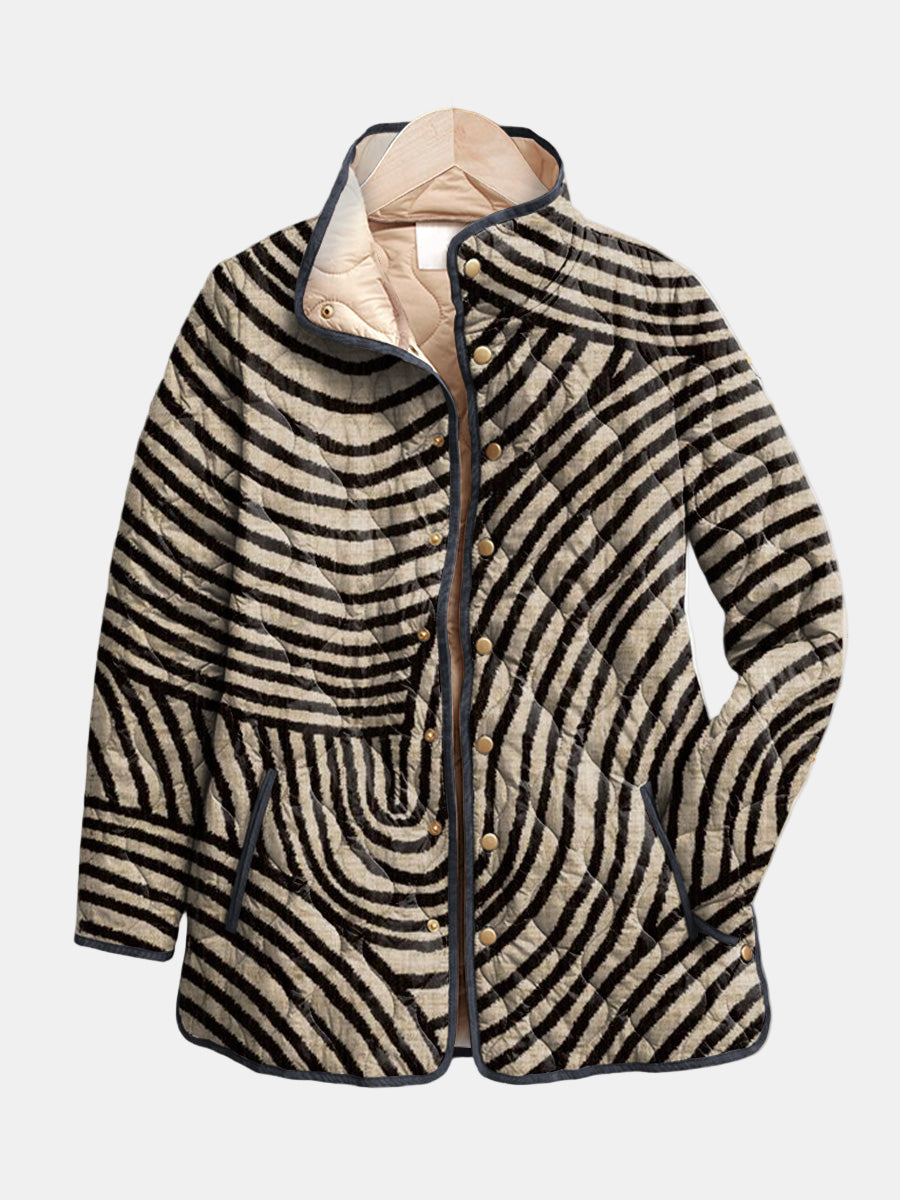 Franziska | Steppjacke mit Kreismuster