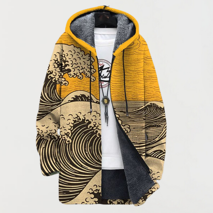 Kathrin | Kapuzenjacke mit Wellenmotiv