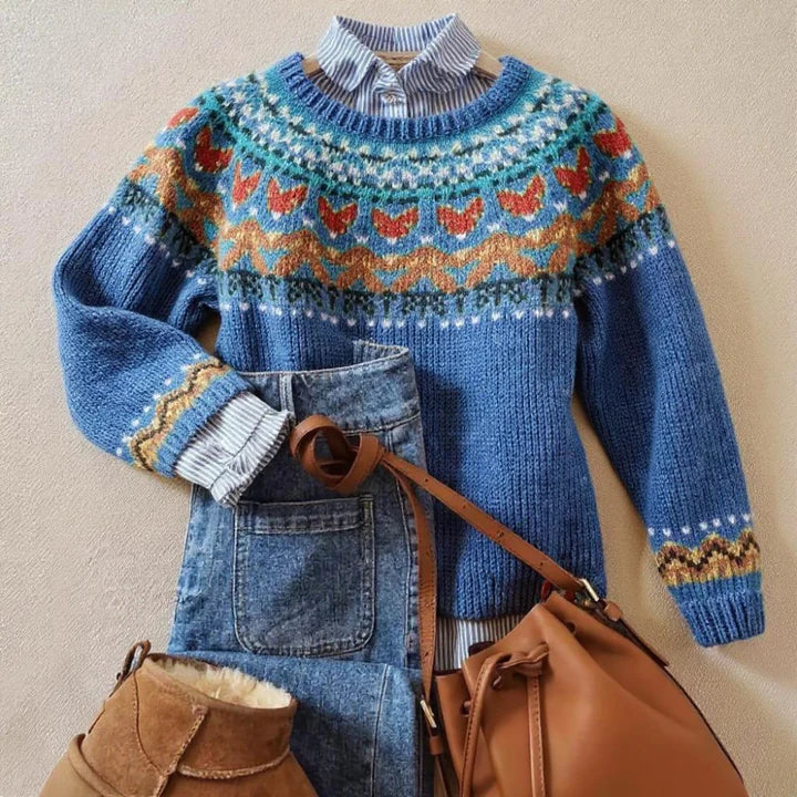Velvo | Islandpullover in Blau