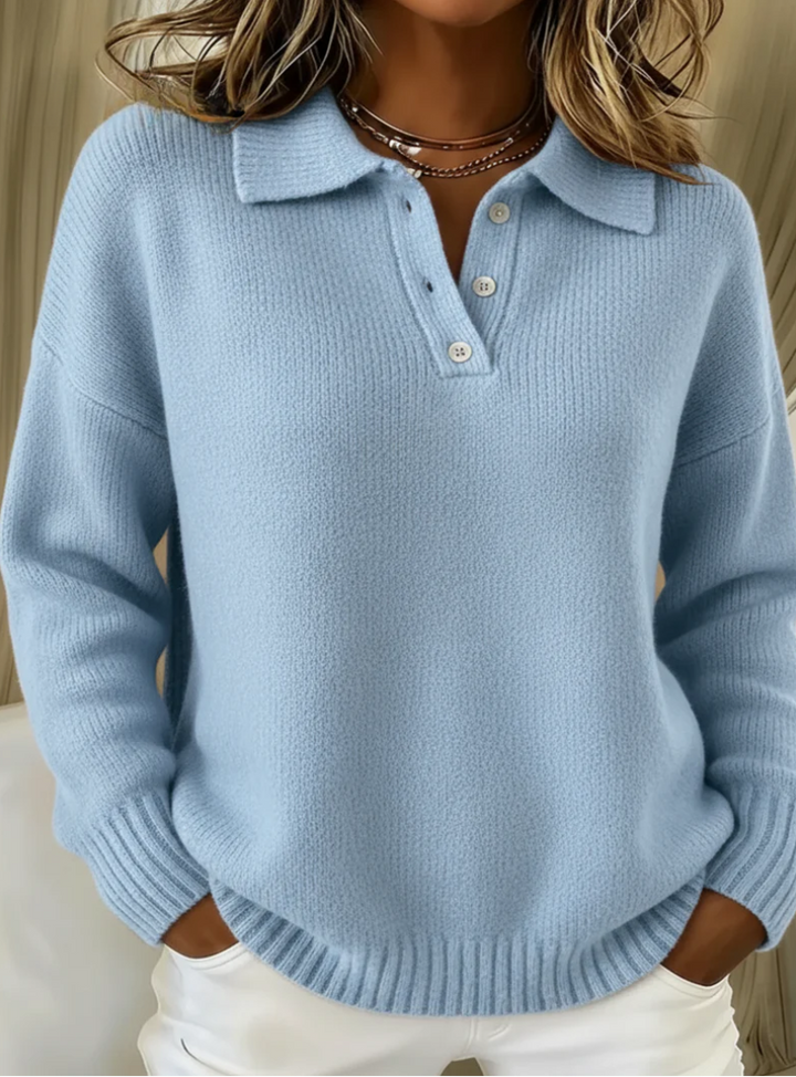 Maribel | Strickpullover mit Polokragen von Hanna Hamburg, Pullover für Damen