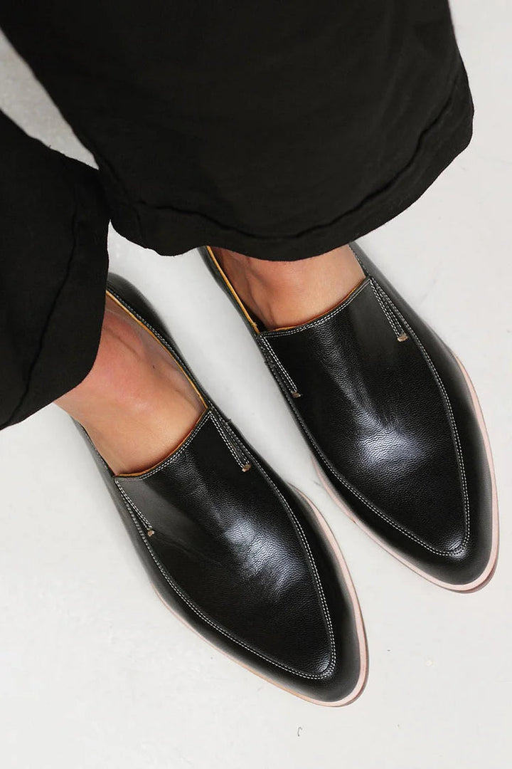 Zofia | Mokassin Patchwork Schwarz