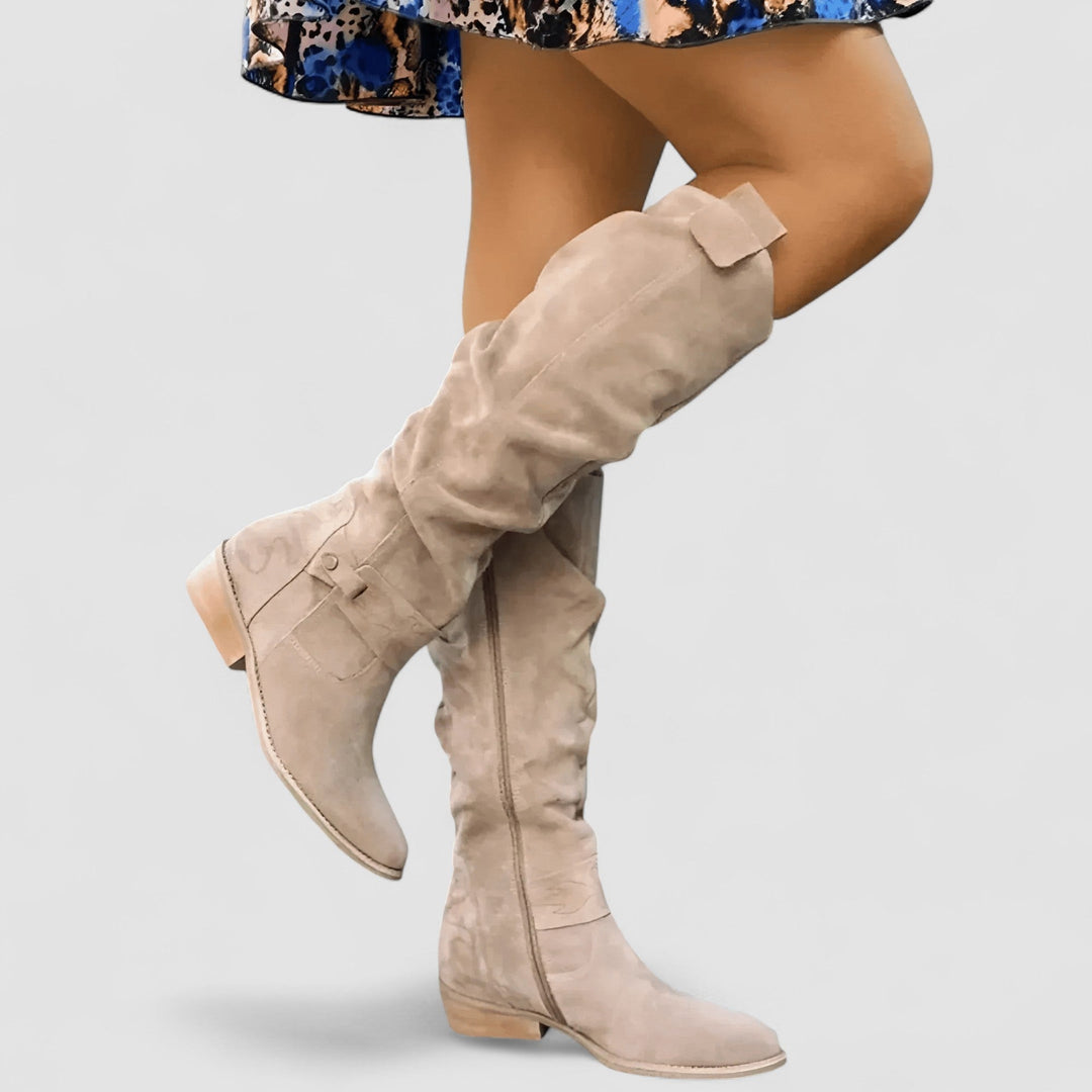Liselotte | Kniehoher Slouch-Reitstiefel