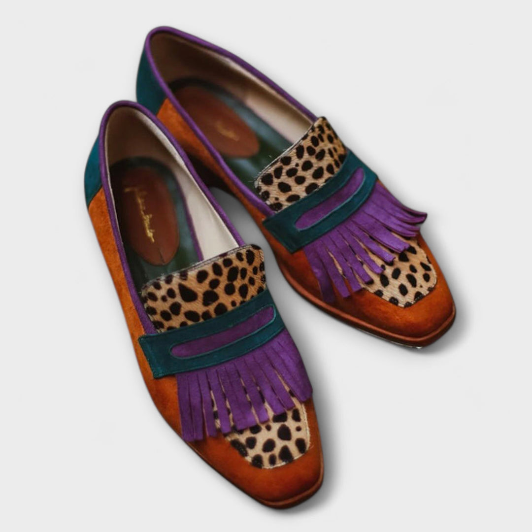 Fallon | Mokassin Braun Leopard
