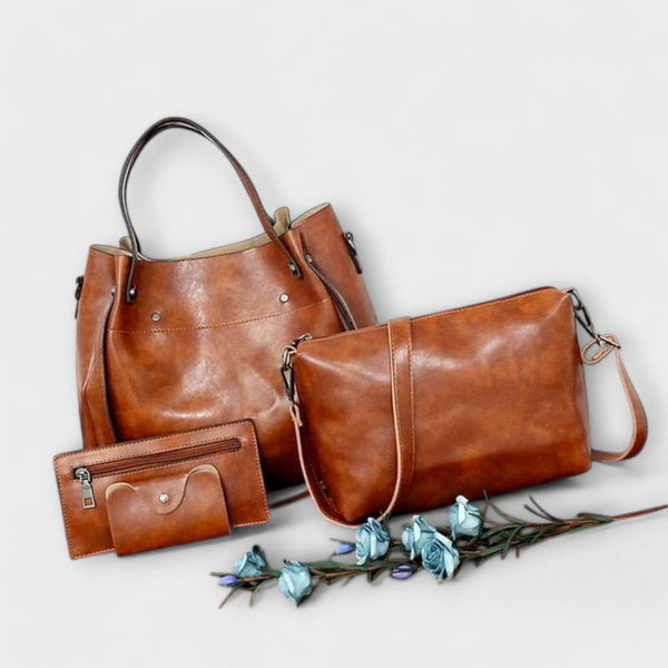 Azura - 4-teiliges Vintage-Taschen-Set von Hanna Hamburg