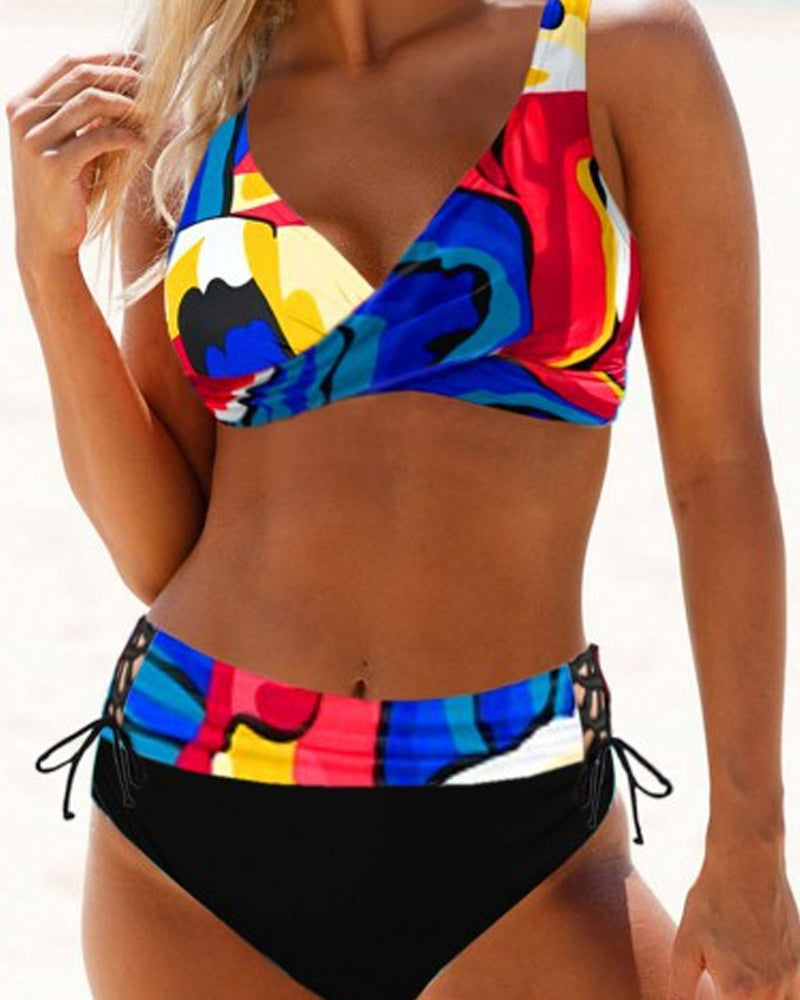 Eva - Fröhlicher Bunter Bikini von Hanna Hamburg