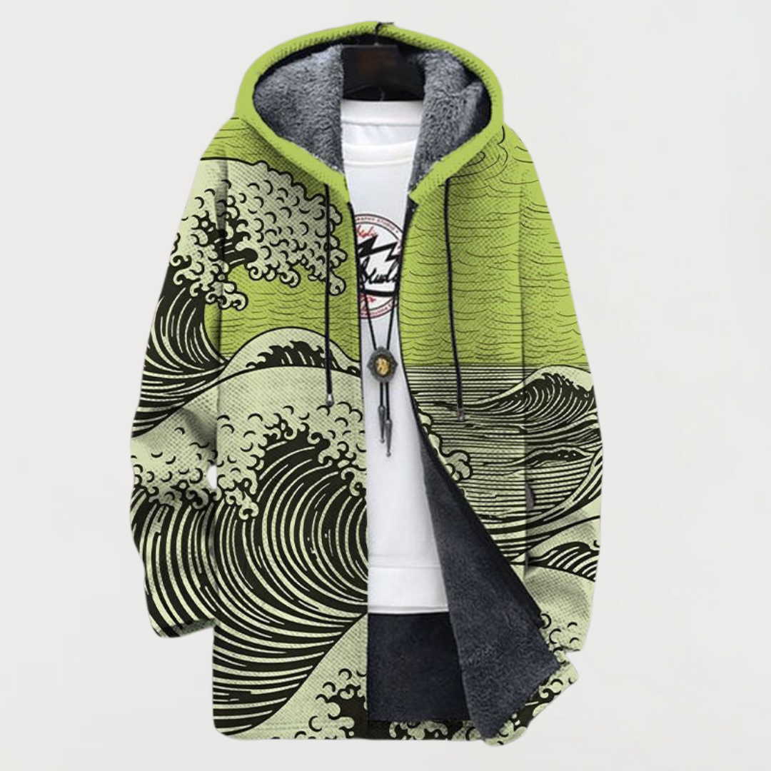 Kathrin | Kapuzenjacke mit Wellenmotiv