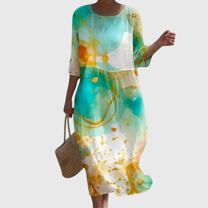 Hayley | Elegantes Maxi-Blumenkleid