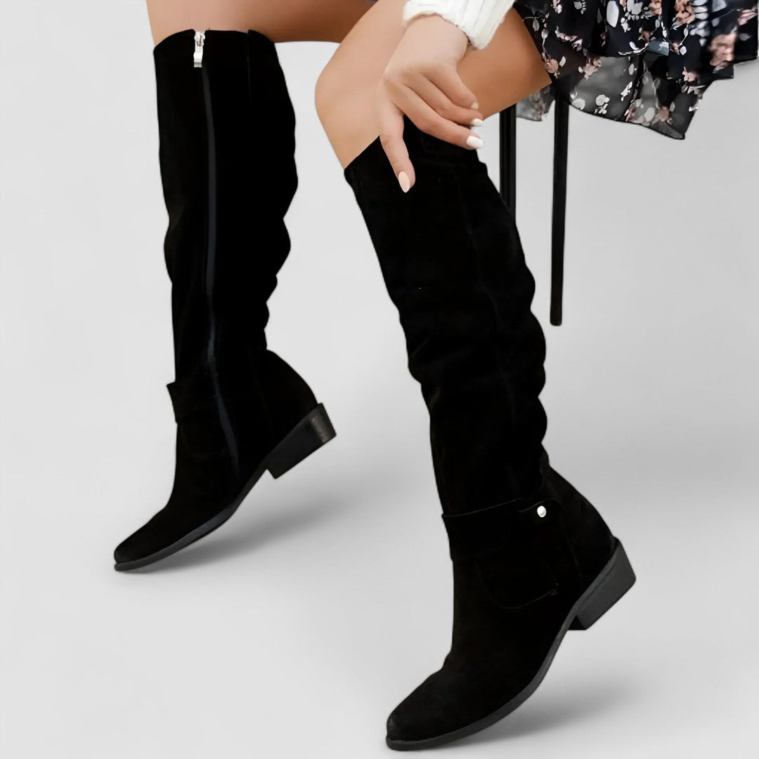 Liselotte | Kniehoher Slouch-Reitstiefel