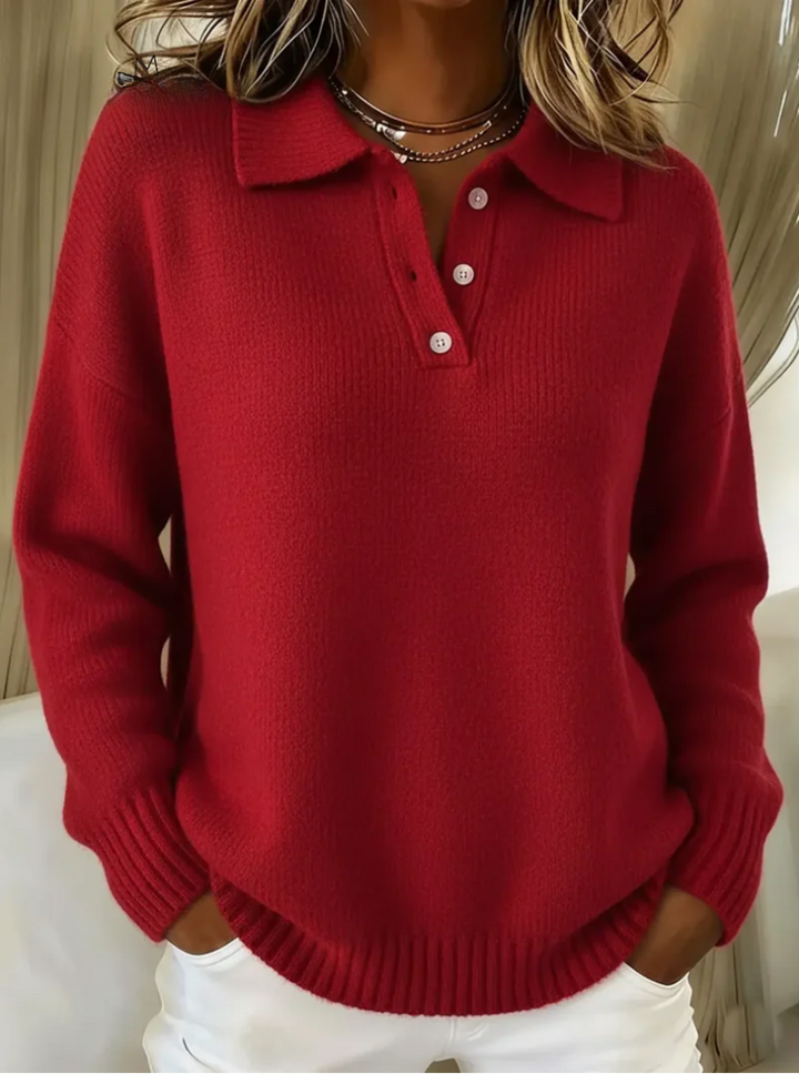 Maribel | Strickpullover mit Polokragen von Hanna Hamburg, Pullover für Damen