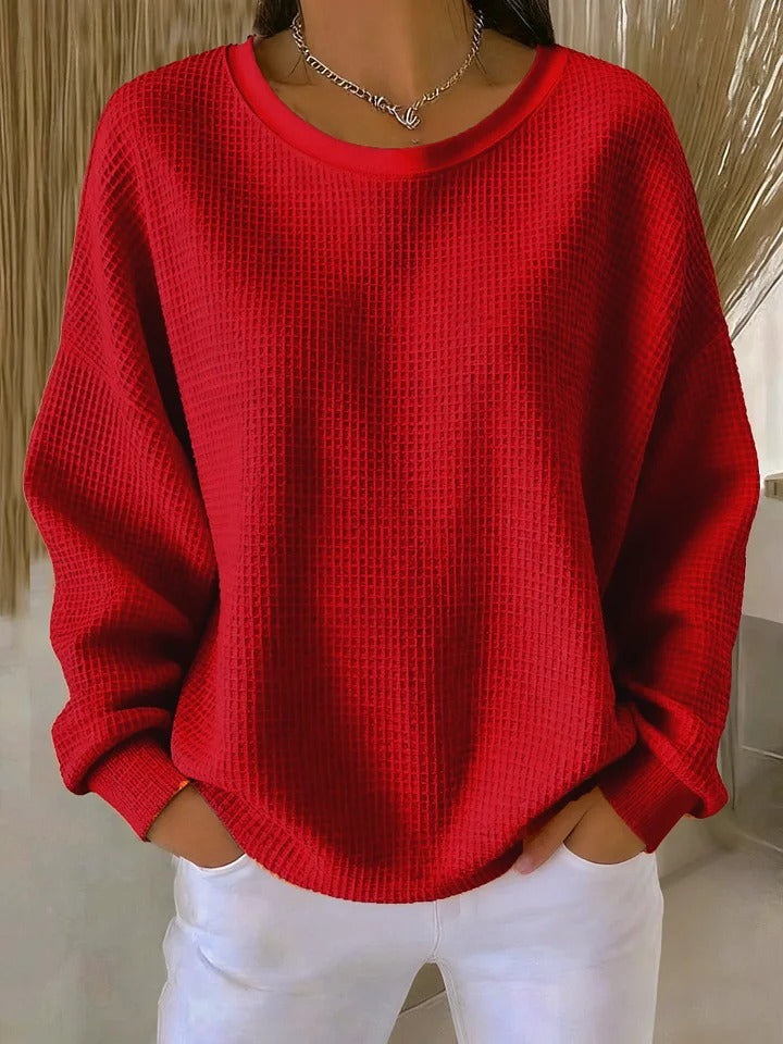 Eden | Pullover in Waffelstrick von Hanna Hamburg, Pullover für Damen