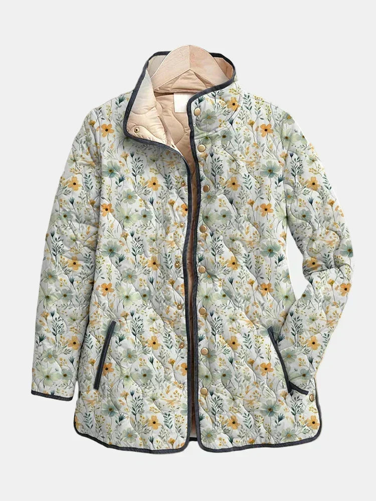 Ortrud | Steppjacke mit Streublümchen