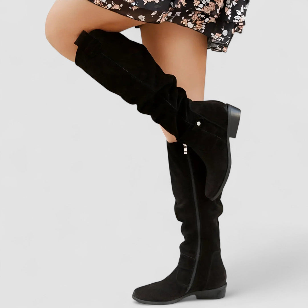 Liselotte | Kniehoher Slouch-Reitstiefel