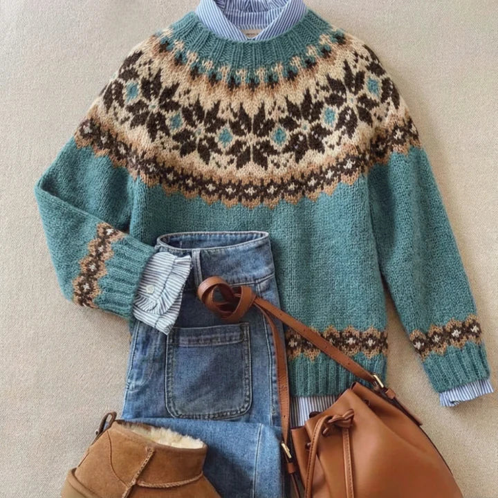 Vellaro | Islandpullover in Petrol