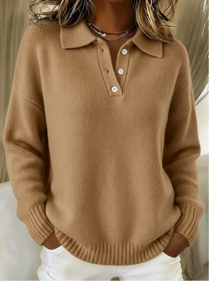 Maribel | Strickpullover mit Polokragen von Hanna Hamburg, Pullover für Damen