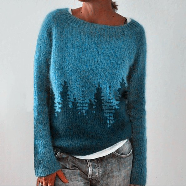 Natalie | Pullover mit Tannenmuster