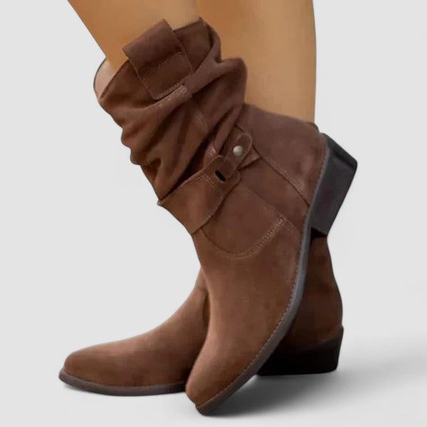 Margarethe | Wadenhoher Slouch-Westernstiefel