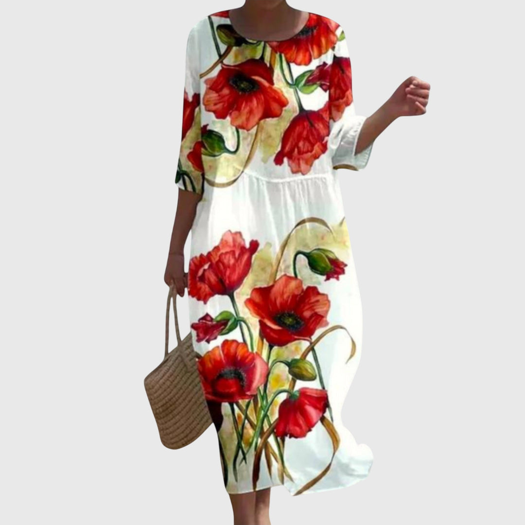 Hayley | Elegantes Maxi-Blumenkleid