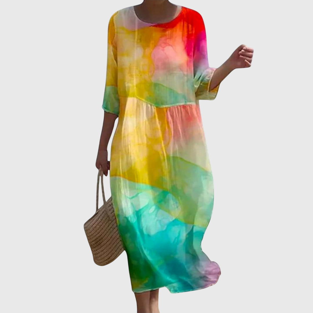 Hayley | Elegantes Maxi-Blumenkleid