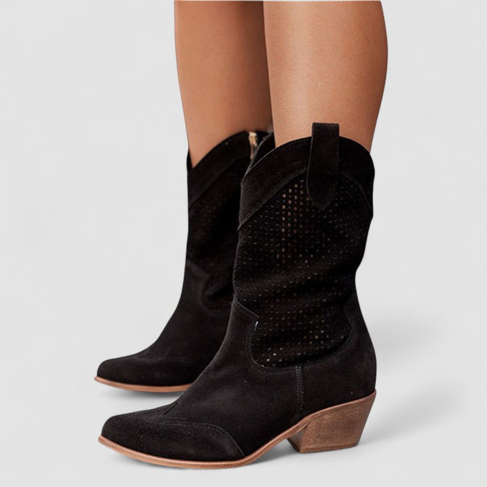 Marta | Perforierter Westernstiefel