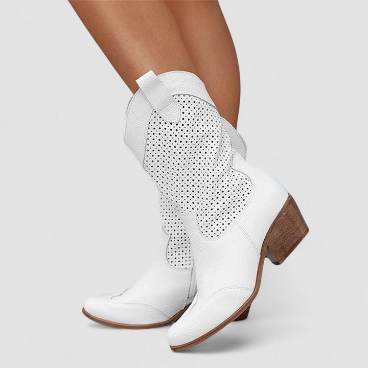 Marta | Perforierter Westernstiefel
