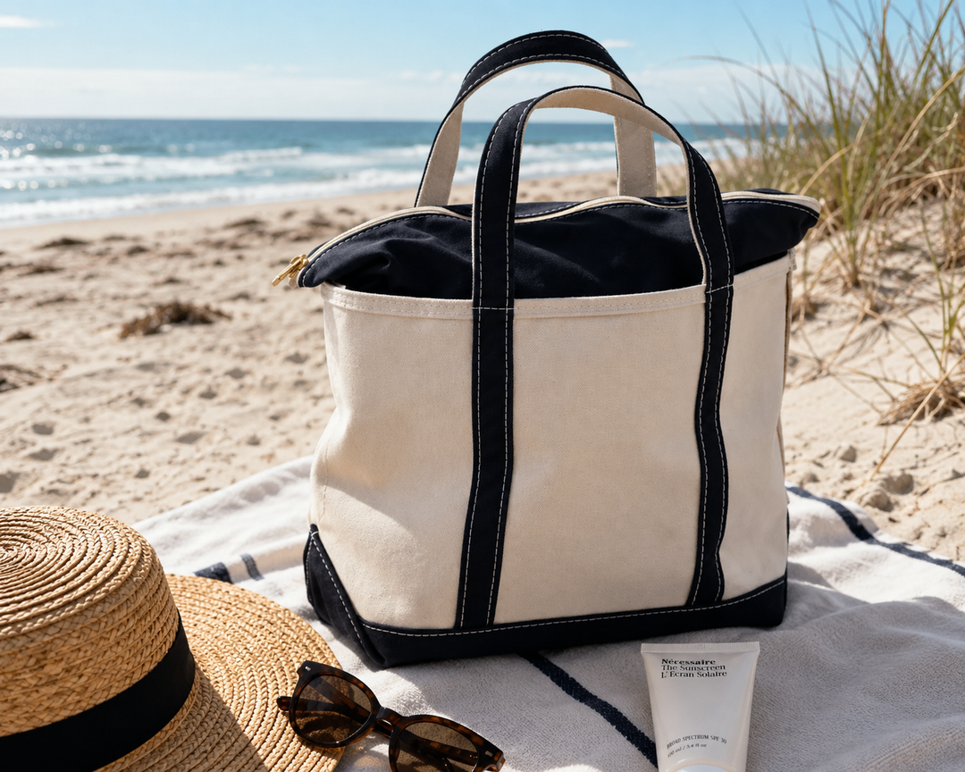 Ingelore, XXL-Strandtasche aus Canvas, von Hanna Hamburg