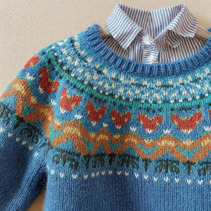 Velvo | Islandpullover in Blau