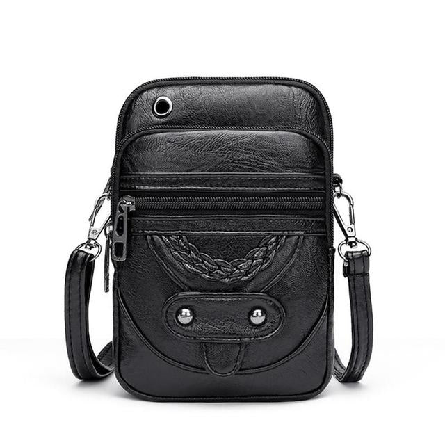 Laura | Strukturierte Lederhandtasche