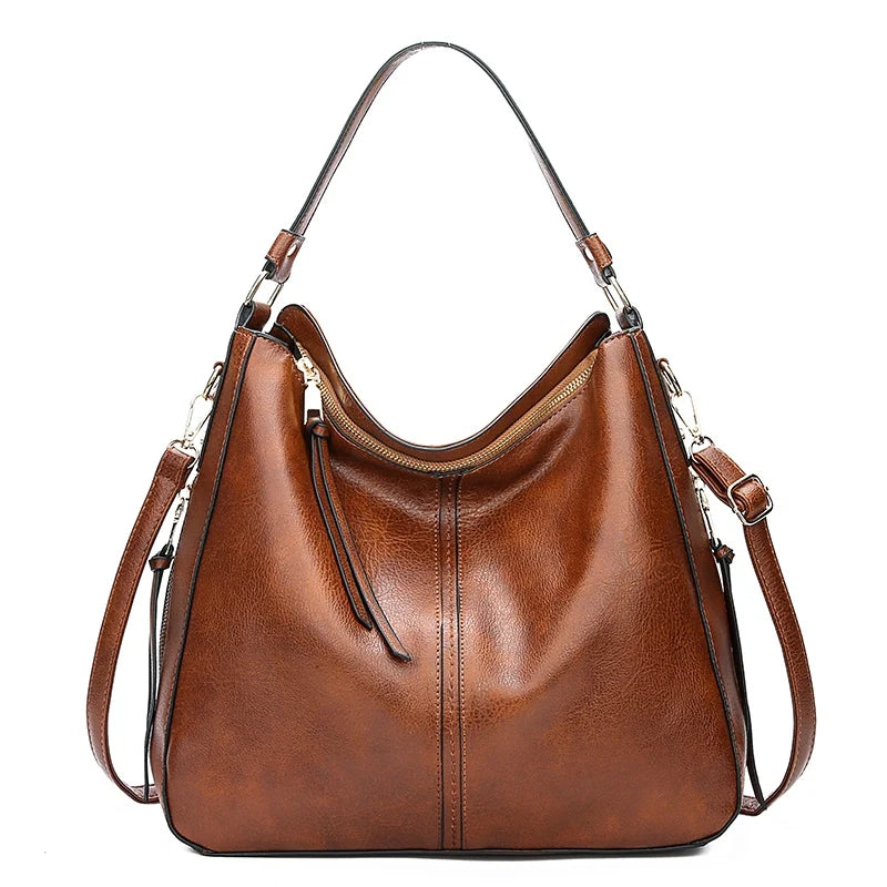 Lisa | Zeitloser Lederhandtasche