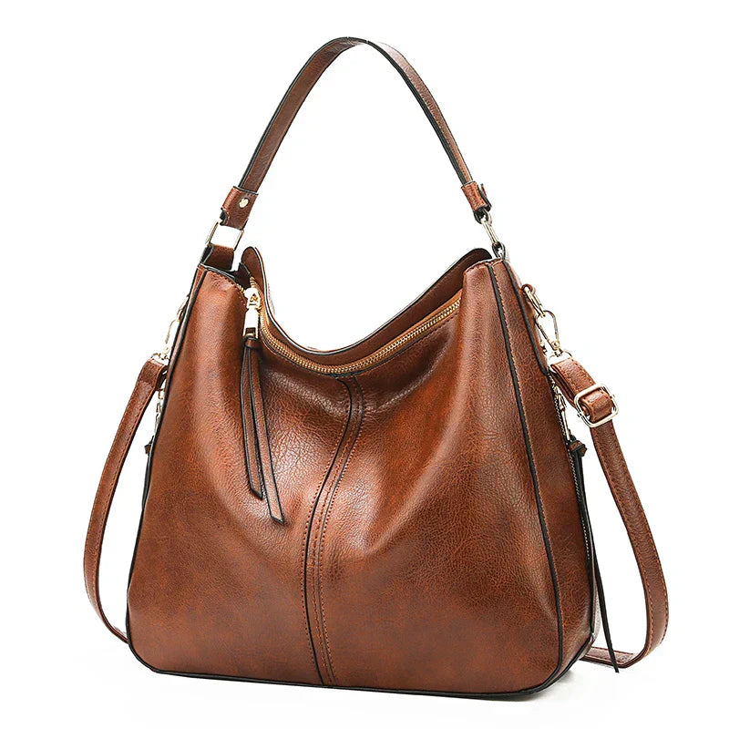 Lisa | Zeitloser Lederhandtasche