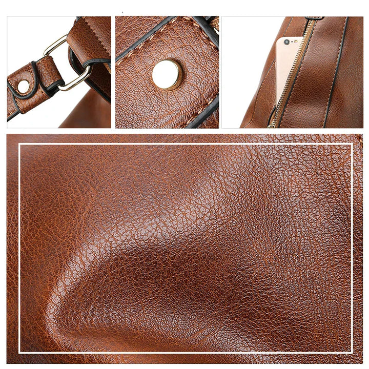 Lisa | Zeitloser Lederhandtasche