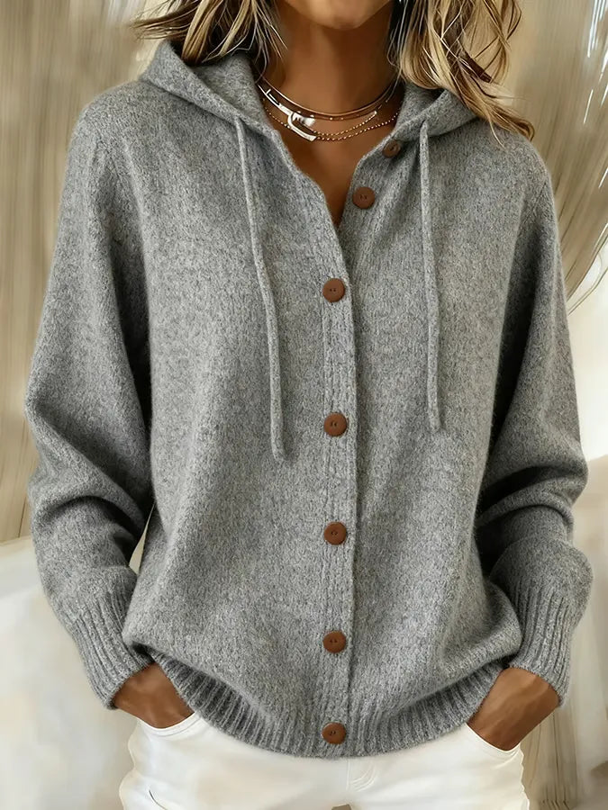 Lorayne | Kurze Kapuzen-Strickjacke von Hanna Hamburg, Strickjacke für Damen