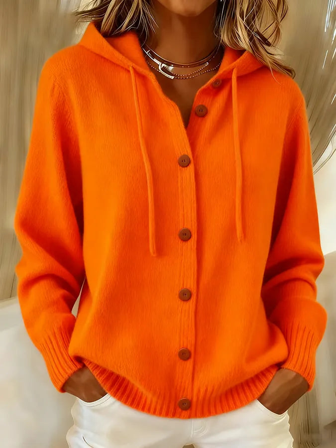 Lorayne | Kurze Kapuzen-Strickjacke von Hanna Hamburg, Strickjacke für Damen