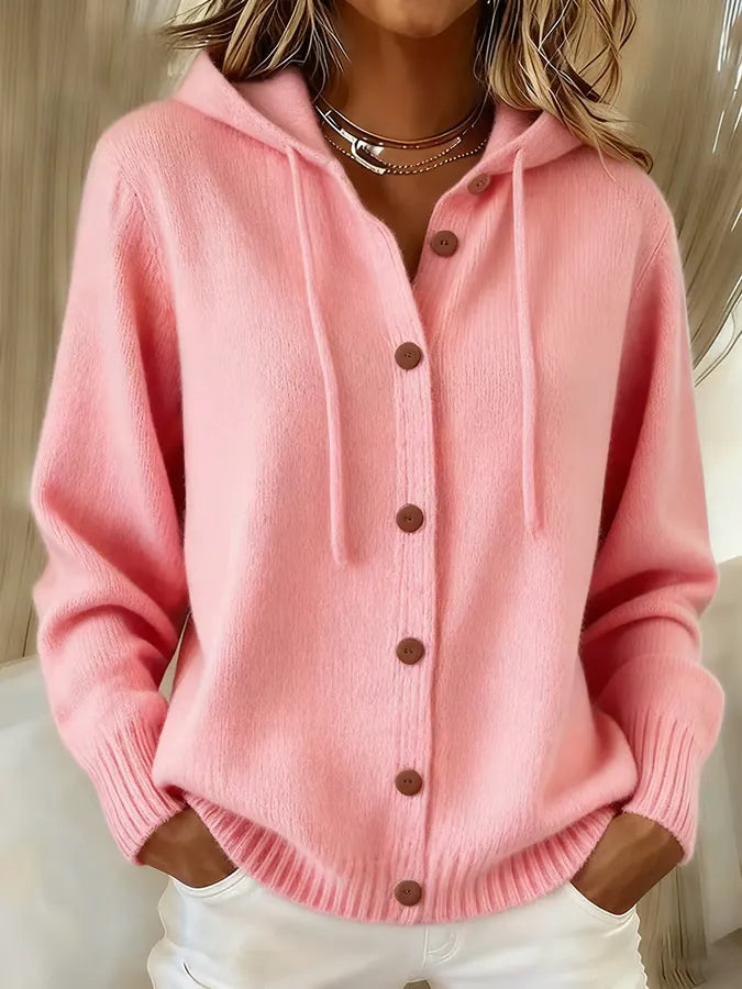 Lorayne | Kurze Kapuzen-Strickjacke von Hanna Hamburg, Strickjacke für Damen