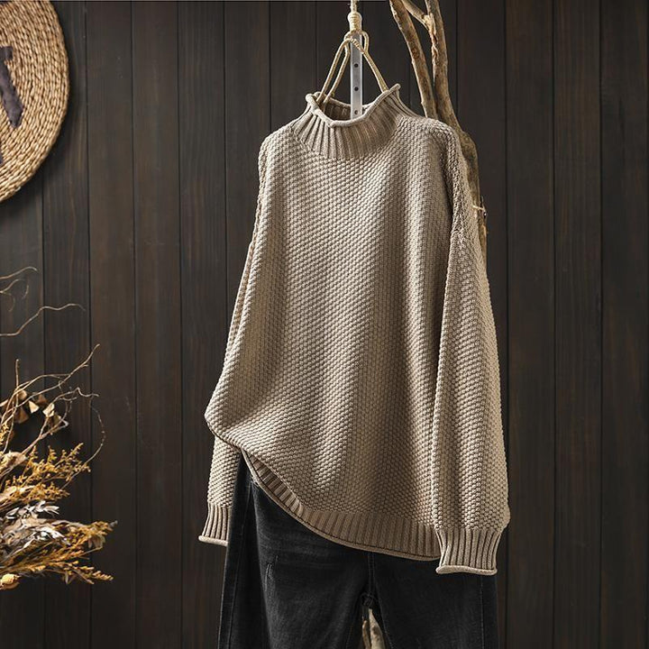 Patricia | Feiner Pullover mit Stehkragen