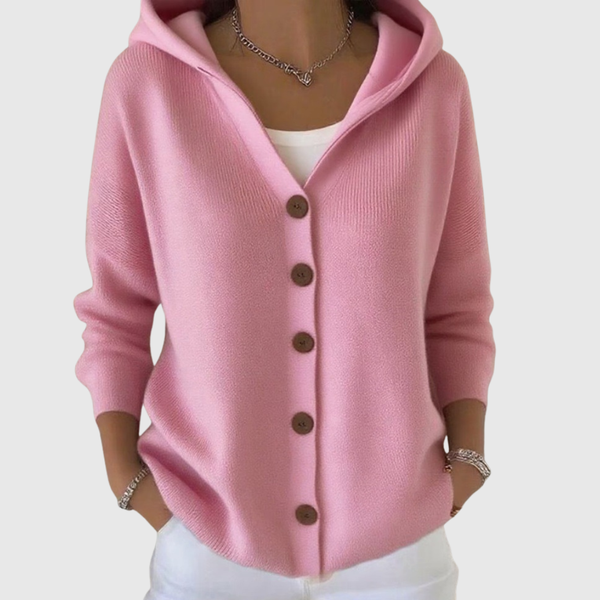 Cardigan Confort mit Kapuze aus Strick – Strickjacke von Hanna Hamburg
