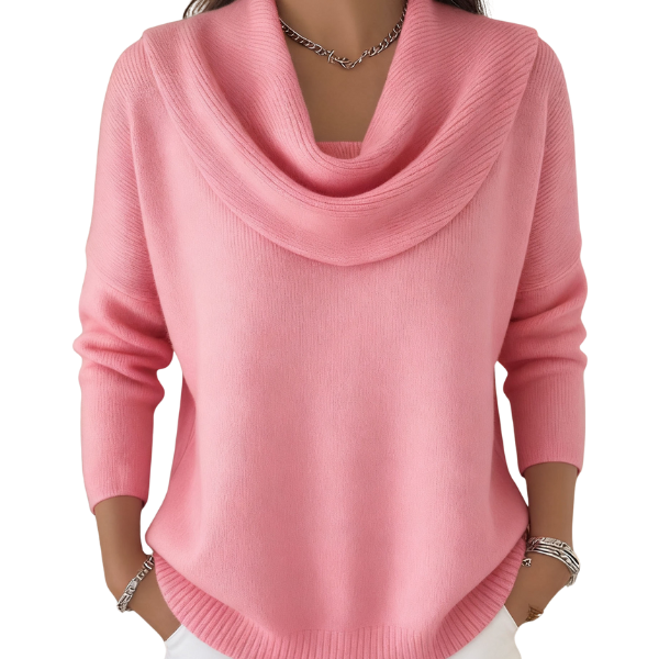 Vionne | Pullover mit Wasserfallkragen von Hanna Hamburg, Pullover für Damen