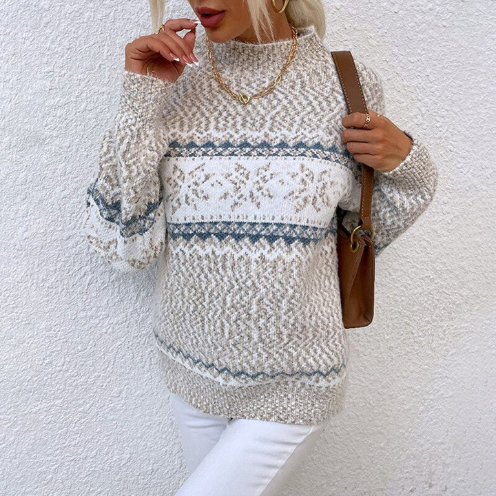 Melanie | Pullover mit Schneesternmuster