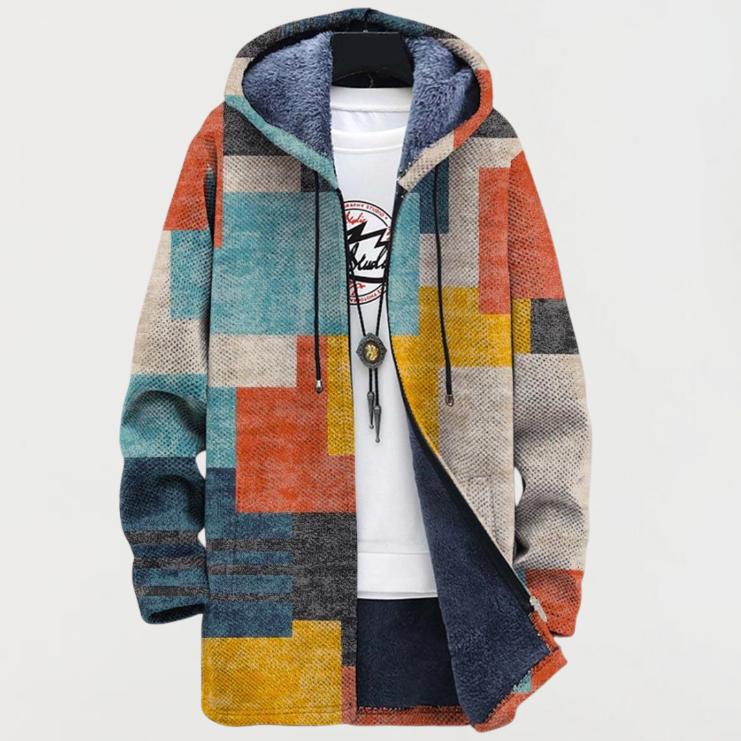 Yvonne | Kapuzenjacke mit Farbbloecken