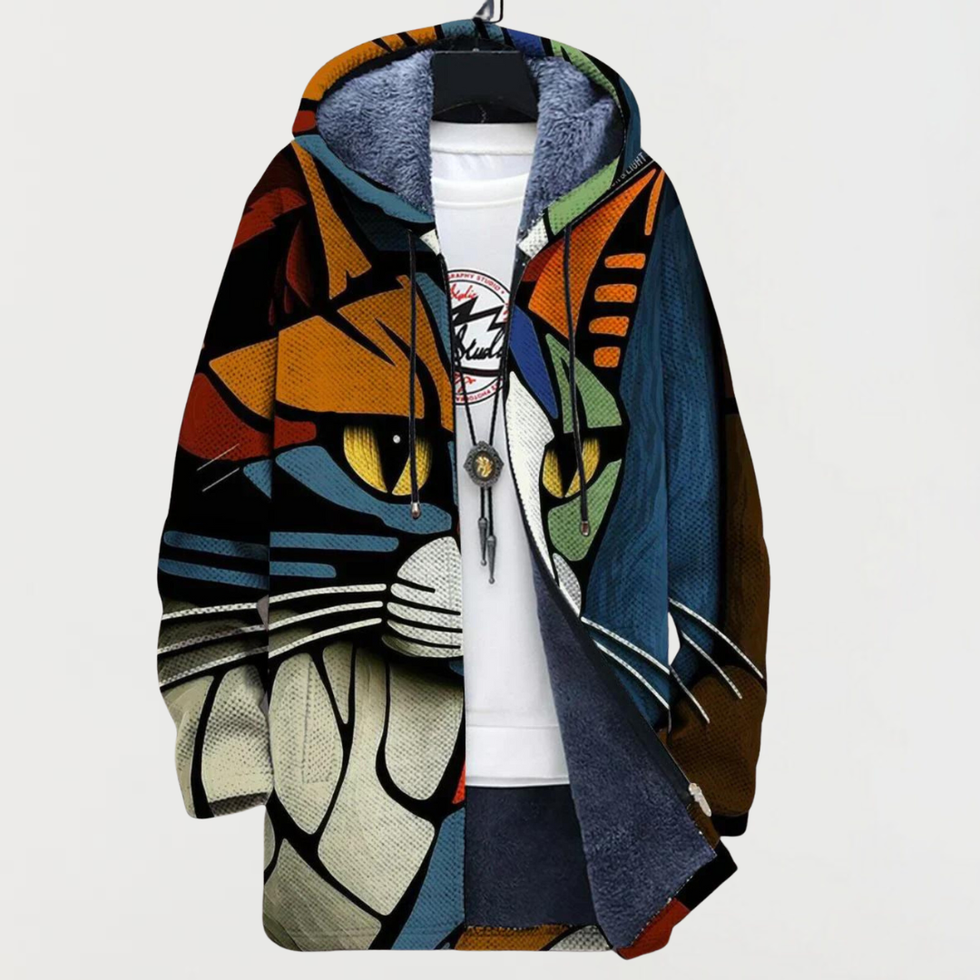 Zita | Kapuzenjacke mit grossem Katzenkopf