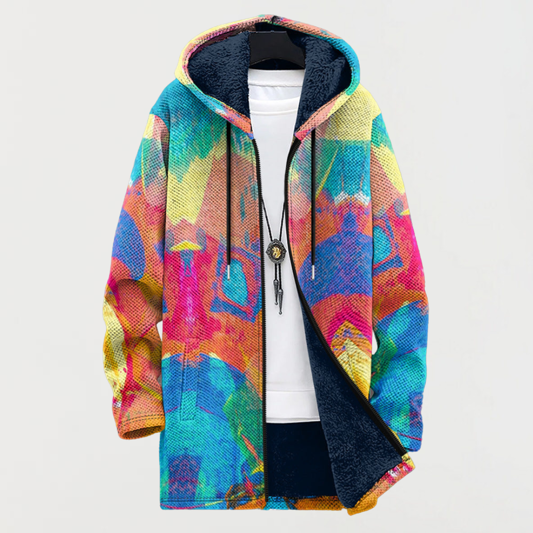 Sigrun | Kapuzenjacke mit Farbflaechen