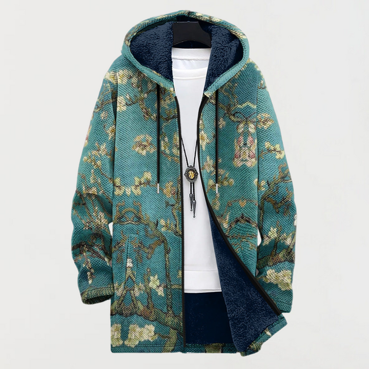 Cordula | Kapuzenjacke mit Bluetenzweigen