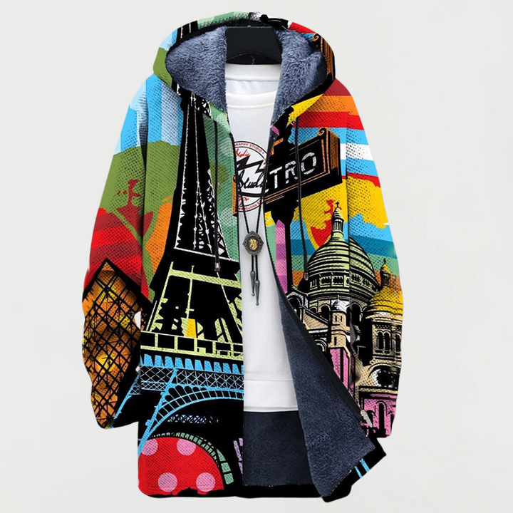 Marlies | Kapuzenjacke mit Stadtmotiv