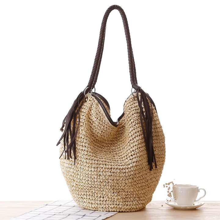 Berthild, Hobo-Shopper mit Quasten, von Hanna Hamburg