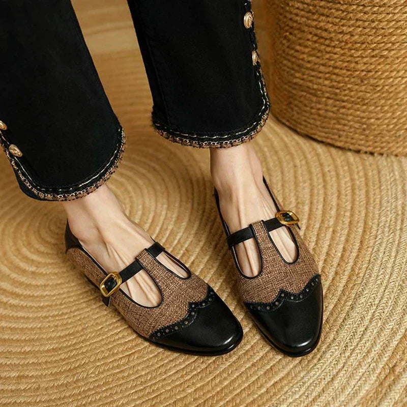 Sophie | Vintage-Schuhe mit Schnalle