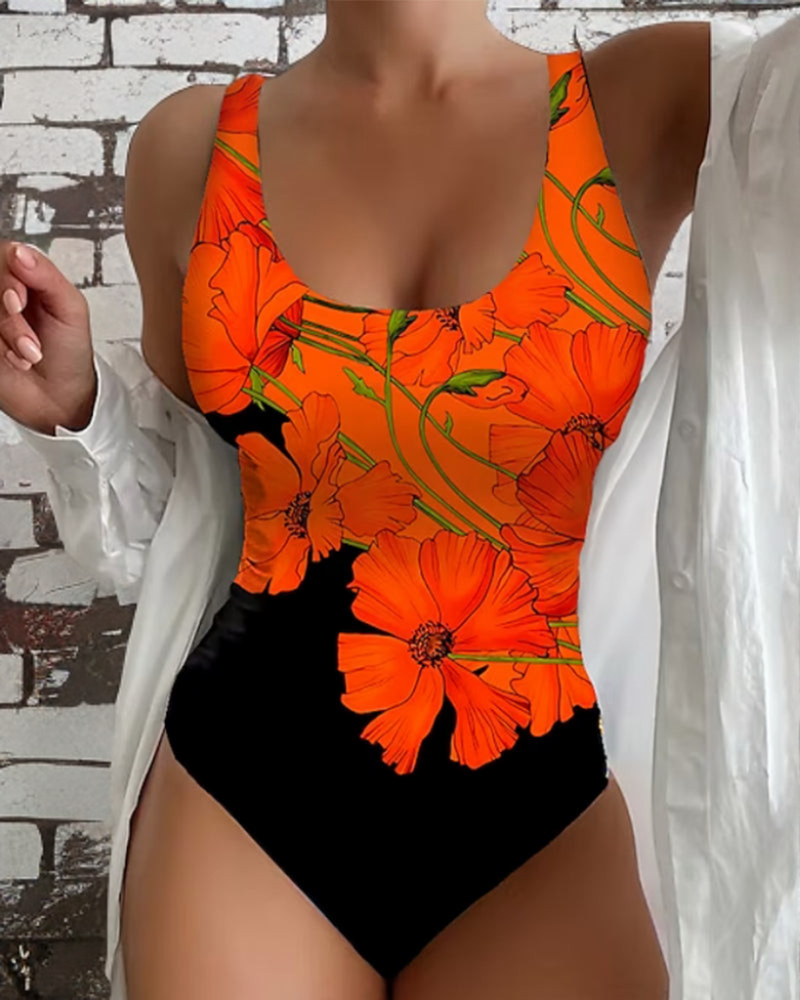 Lucy - Elegantes Einteiler-Badeanzug mit Blumenmuster von Hanna Hamburg