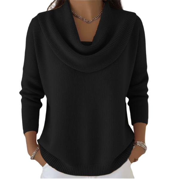 Vionne | Pullover mit Wasserfallkragen von Hanna Hamburg, Pullover für Damen