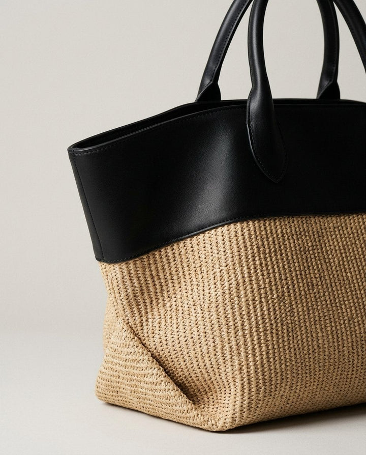 Helmtrud, großer Colourblock-Shopper, von Hanna Hamburg